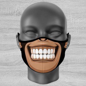 FACE MASK Big happy Smile party fun monkey super soft POP Fashion cloth High Q